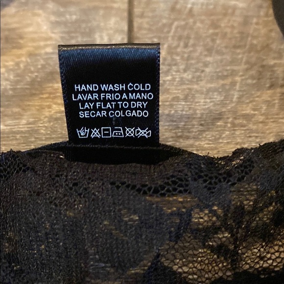 Elegant Black Lace Slip with Spaghetti Straps NWOT - Picture 6 of 7